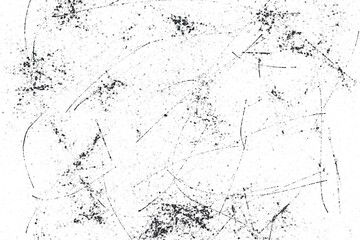 Grunge black and white pattern. Monochrome particles abstract texture. Background of cracks, scuffs, chips, stains, ink spots, lines. Dark design background surface..j