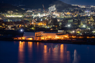 Fototapeta premium 室蘭市の工場夜景