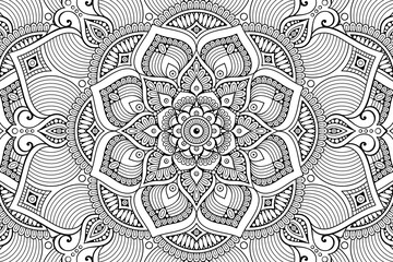 Fototapeta premium Vector islamic background with mandala