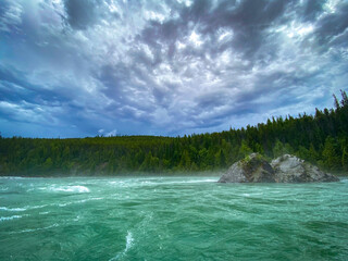 Rafting after storm in Montana