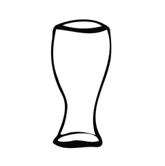 Vector doodle drink glass, for home, kitchen, café, bar, restaurant, cups of tea, coffee, water, lemonade, juice, vodka, cognac, wine, brandy, cocktail, champagne