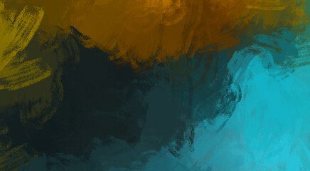 Brushed Painted Abstract Background. Brush stroked painting. Artistic vibrant and colorful wallpaper.