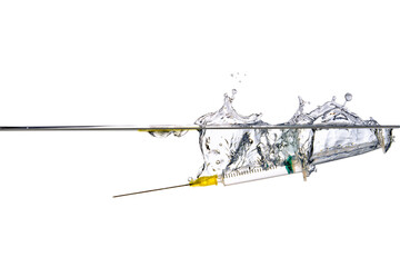 Fototapeta premium underwater injection phophography