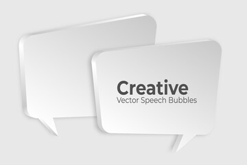 3d speech, cloud or talk bubbles for communication.