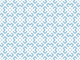 Abstract geometric pattern. A seamless vector background. White and blue ornament. Graphic modern pattern. Simple lattice graphic design