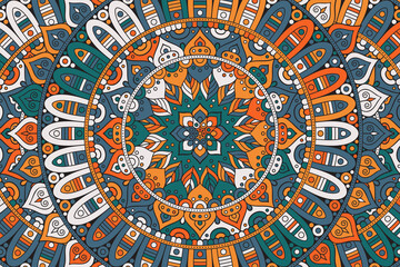 Vector islamic background with mandala
