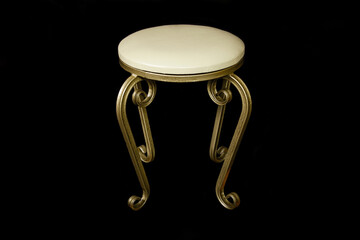Vintage kitchen stool. Interior design