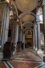The Gerolamini church in the historical center of Naples, Italy