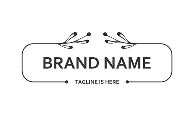 Frame template. Wreath. Hand drawn floral wreaths. Vector hand drawn design element. Border with space for text. Leaf wreath. Logo template. Plant frame. Flowers frame. Beauty room. Floral element.