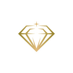 Creative Diamond Concept Logo Design Vector Template