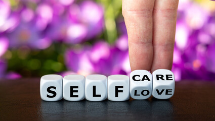Dice forms the expressions "self love" and "self care".