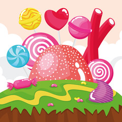 candy land scene