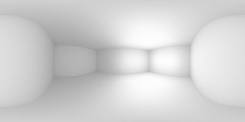 HDRI environment map of white abstract  simple room