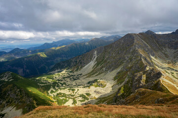Fototapeta na wymiar Beautiful view from the top of Salatin. Western Tatras. Slovakia.