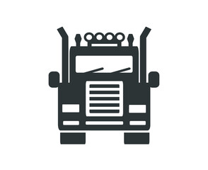 Vector illustration of the logo, truck icon. 