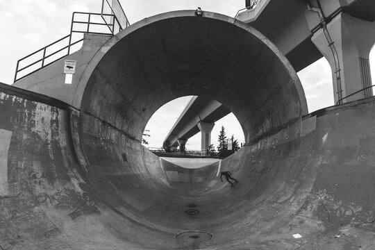 Fototapeta Skater in Skatepark