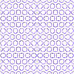 Abstract Seamless Pattern Purple Doodle Geometric Figures Background Vector