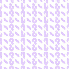 Abstract Seamless Pattern Purple Doodle Geometric Figures Background Vector