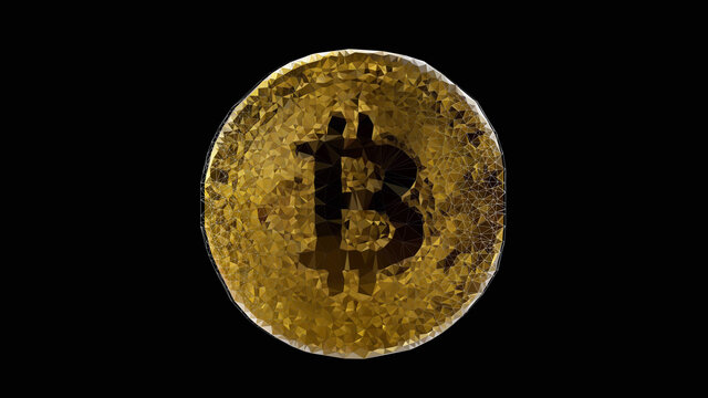 Digital currency bitcoin photo concept