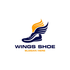Wing Shoes Fast Logo Design