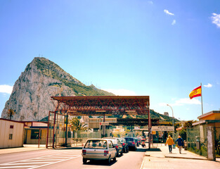 Border between Spain and Gibraltar