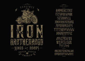 Font Iron Brotherhood Craft retro vintage typeface