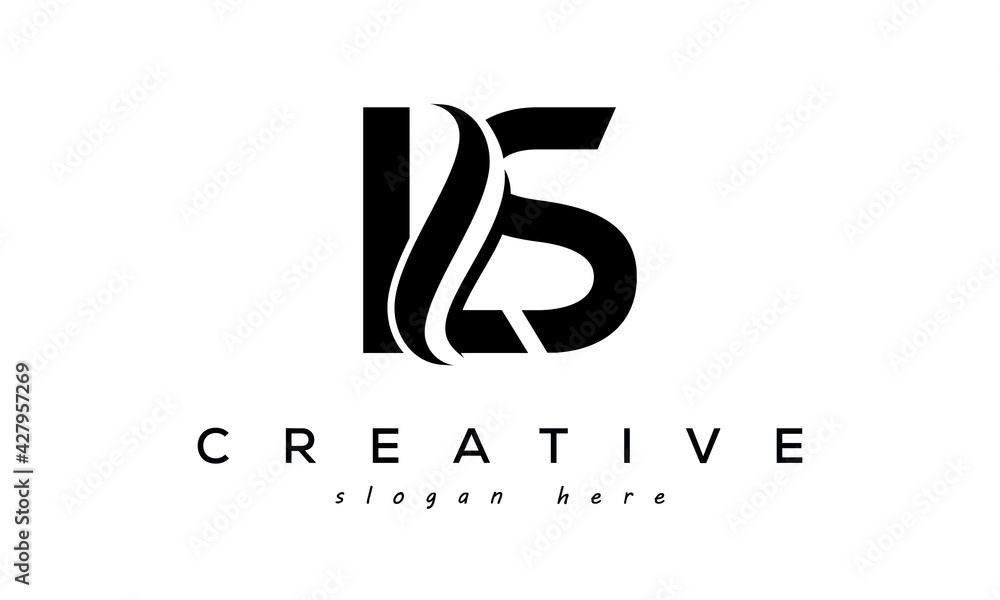 Wall mural Letter LS creative logo design vector