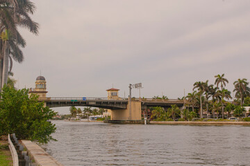 Fototapeta premium bridge over the river