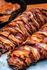 Bacon-Wrapped Stuffed Pork Tenderloin