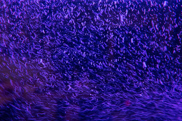 Blue Festive Christmas elegant abstract background with bokeh lights and stars