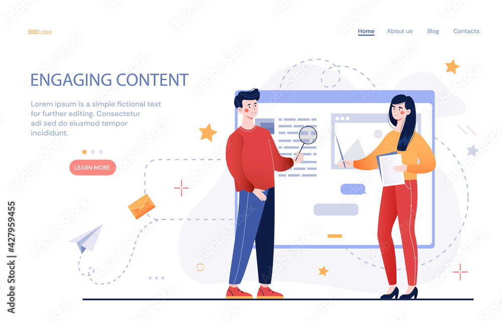 Poster process of creating engaging content
