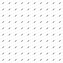 Square seamless background pattern from black stairs symbols are different sizes and opacity. The pattern is evenly filled. Vector illustration on white background