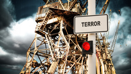 Street Sign to Freedom versus Terror