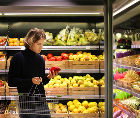 Man buying fruits at the market