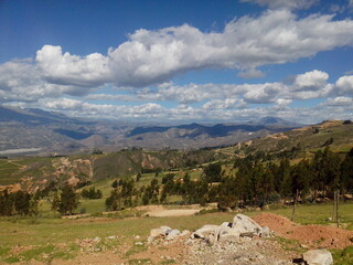 Fototapeta na wymiar Paisaje en la zona Andina, Perú