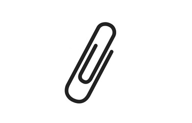 A paper clip isolated on white background