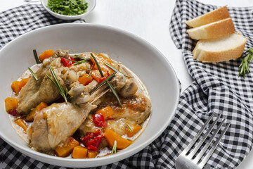 Ingredients for raw beer stew chicken recipe
