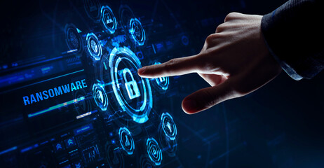 Internet, business, Technology and network concept. Cyber security data protection business...
