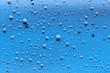 blue grunge painted wall background 