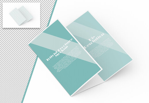 Mockup of a Trifold Brochure