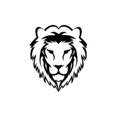 Fototapeta premium lion head logo design vector