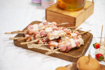 Tasty appetizers on the table