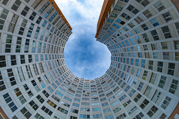 Symmetrical flat Building