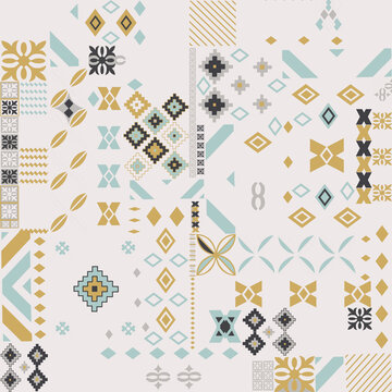Turkish kilim pattern background. Design backgrounds for carpet, rug, wallpaper, fabric.	