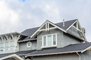 The top of the house with nice window.