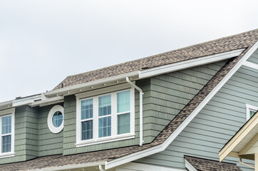 The top of the house with nice window.