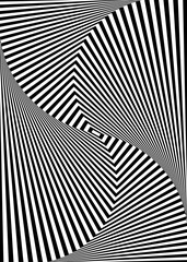 Optical illusion of torsion and rotation movement. Dynamic effect. Abstract spiral background of bright glow perspective. Vector art eps 10 for business brochure, flyer party, design banners, cover © Yuriy Bogdanov