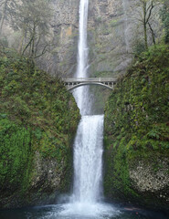 Multnomah Falls in Oregon Columbia River Gorge