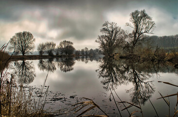 Anger an dem Fluss Mulde 