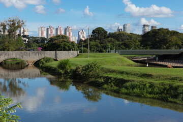 Fototapeta na wymiar Barigui Park in Curitiba Parana Brazil.